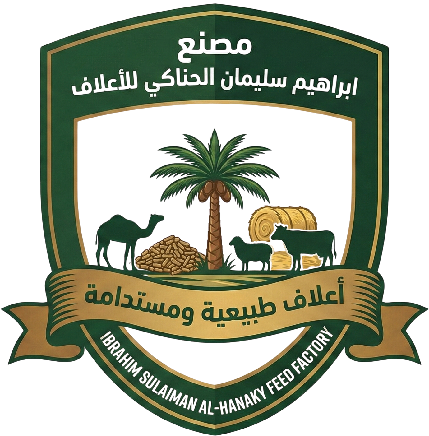 شعار مصنع ابراهيم سليمان الحناكي للأعلاف